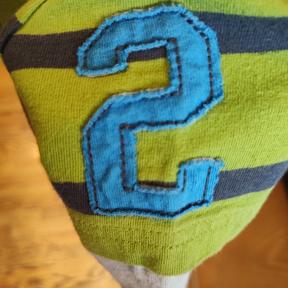 Carters 12 Mo. Striped Green and Grey Outfit - Picture 5 of 5